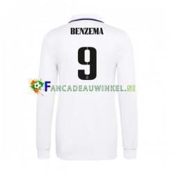 Real Madrid Wedstrijdshirt met Korting Karim Benzema 9 Thuis Heren 2022-23 Lange Mouw Real Madrid Wedstrijdshirt met Korting Karim Benzema 9 Thuis Heren 2022-23 Lange Mouw