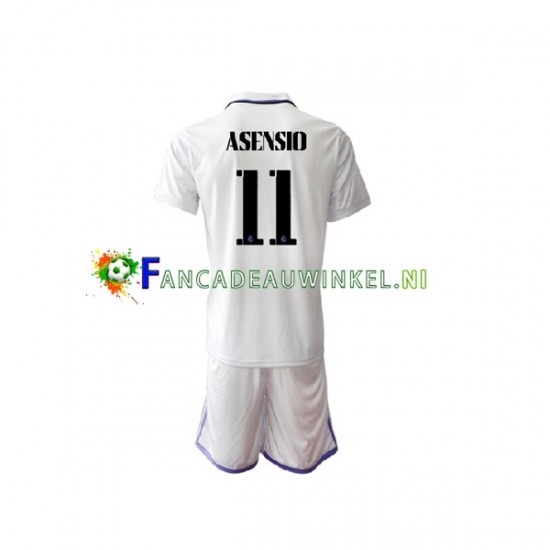 Real Madrid Wedstrijdshirt met Korting Marco Asensio 11 Thuis Kind 2022-23 Korte Mouw