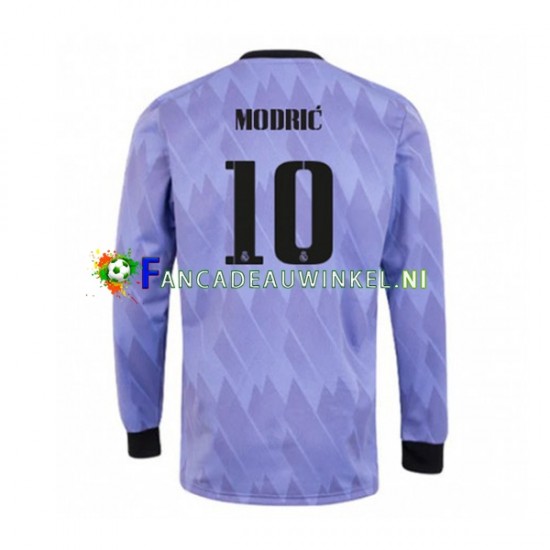 Real Madrid Wedstrijdshirt met Korting Modrić 10 Uit Heren 2022-23 Lange Mouw