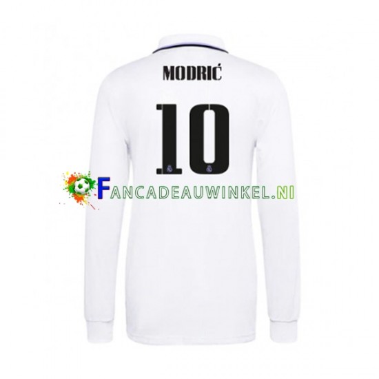 Real Madrid Wedstrijdshirt met Korting Modrić 10 Thuis Heren 2022-23 Lange Mouw