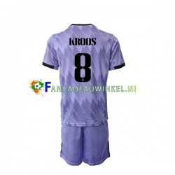 Real Madrid Wedstrijdshirt met Korting Toni Kroos 8 Uit Kind 2022-23 Korte Mouw