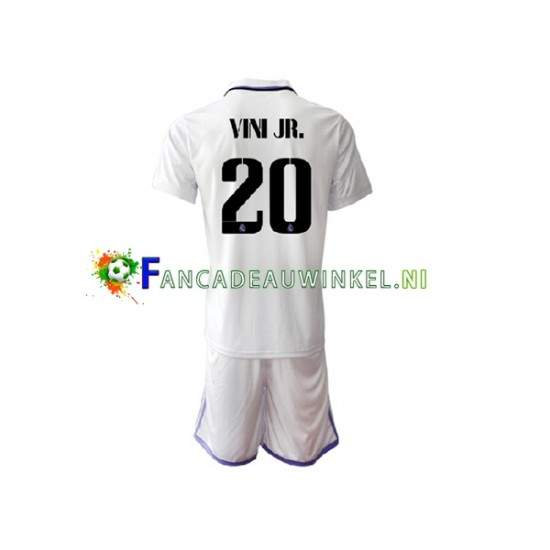 Real Madrid Wedstrijdshirt met Korting Vinicius Junior 20 Thuis Kind 2022-23 Korte Mouw