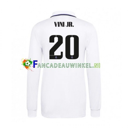 Real Madrid Wedstrijdshirt met Korting Vinicius Junior 20 Thuis Heren 2022-23 Lange Mouw