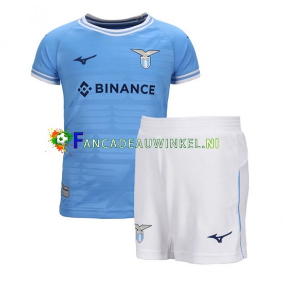 SS Lazio Wedstrijdshirt met Korting Thuis Kind 2022-23 Korte Mouw