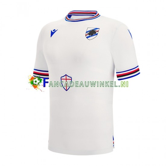 Sampdoria Wedstrijdshirt met Korting Uit Heren 2022-23 Korte Mouw