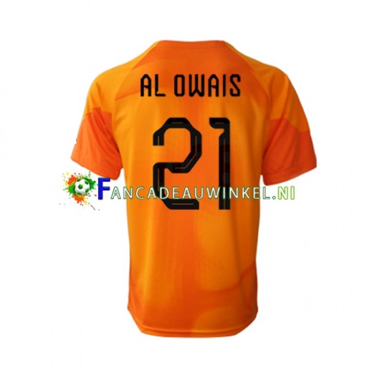 Saoedi-Arabië Wedstrijdshirt met Korting Mohammed Al-Owais 21 Keepersshirt Uit Heren WK 2022 Korte Mouw