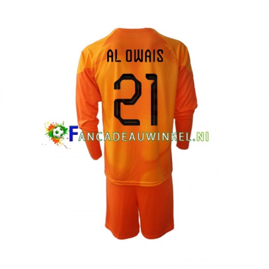 Saoedi-Arabië Wedstrijdshirt met Korting Mohammed Al-Owais 21 Keepersshirt Uit Kind WK 2022 Lange Mouw