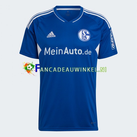 Wedstrijdshirt met Korting Schalke 04 Thuis Heren 2022-23 Korte Mouw