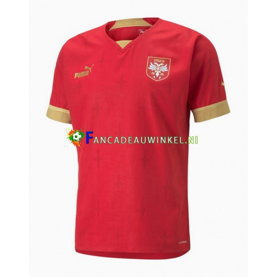 Servië Wedstrijdshirt met Korting Thuis Heren WK 2022 Korte Mouw