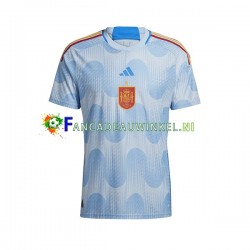 Spanje Wedstrijdshirt met Korting Uit Heren WK 2022 Korte Mouw