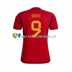 Spanje Wedstrijdshirt met Korting Gavi 9 Thuis Heren WK 2022 Korte Mouw