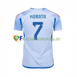 Spanje Wedstrijdshirt met Korting MORATA 7 Uit Heren WK 2022 Korte Mouw
