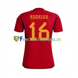 Spanje Wedstrijdshirt met Korting RODRIGO 16 Thuis Heren WK 2022 Korte Mouw