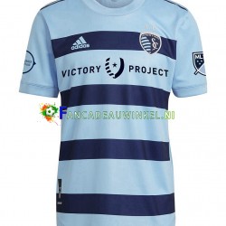 Sporting Kansas City Wedstrijdshirt met Korting Thuis Heren 2022 Korte Mouw