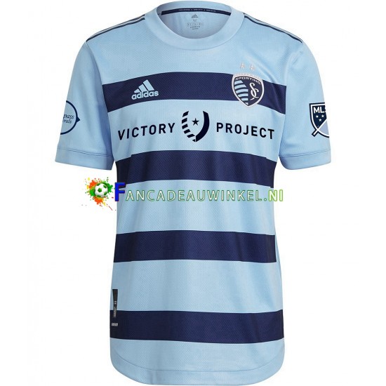 Sporting Kansas City Wedstrijdshirt met Korting Thuis Heren 2022 Korte Mouw