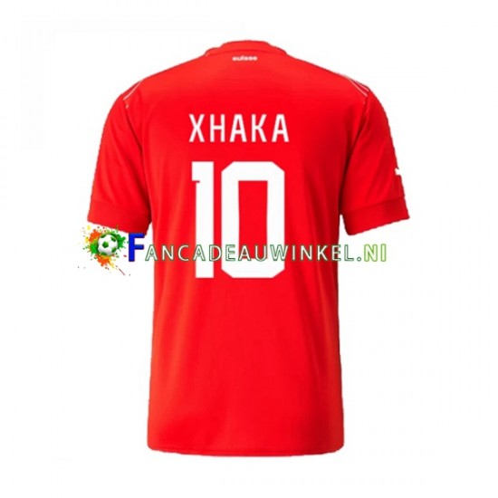 Zwitserland Wedstrijdshirt met Korting Xhaka 10 Thuis Heren WK 2022 Korte Mouw