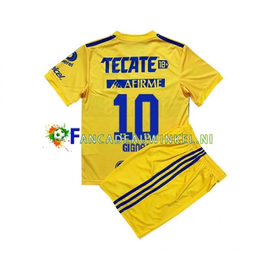 Tigres UANL Wedstrijdshirt met Korting Andre-Pierre Gignac 10 Thuis Kind 2022-23 Korte Mouw