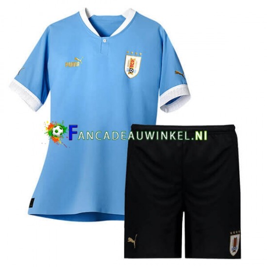 Uruguay Wedstrijdshirt met Korting Thuis Kind 2022 Korte Mouw