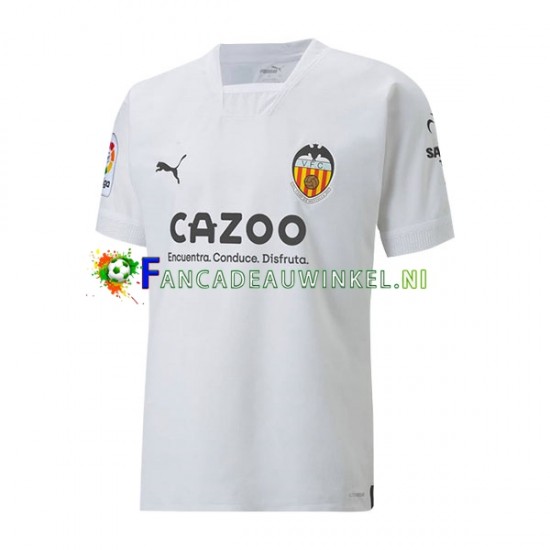 Valencia CF Wedstrijdshirt met Korting Thuis Heren 2022-23 Korte Mouw