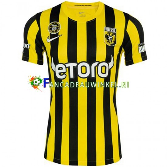 Wedstrijdshirt met Korting Vitesse Thuis Heren 2022-23 Korte Mouw