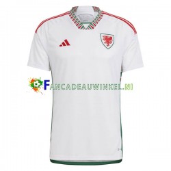 Wales Wedstrijdshirt met Korting Uit Heren WK 2022 Korte Mouw