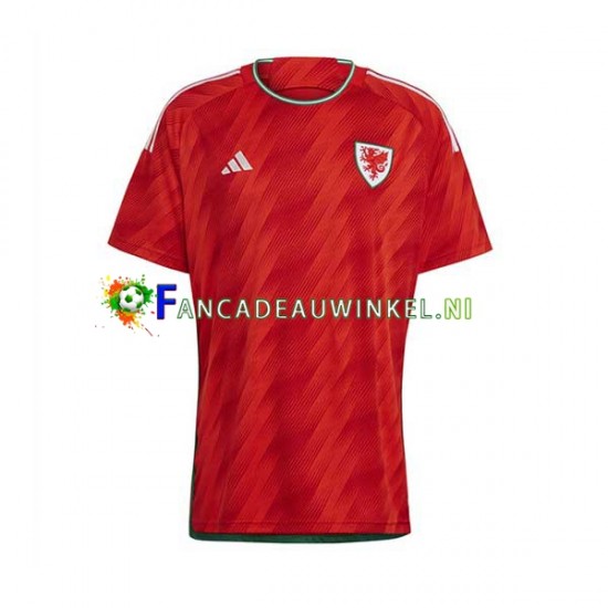 Wales Wedstrijdshirt met Korting Thuis Heren WK 2022 Korte Mouw