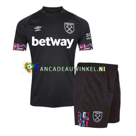 West Ham United Wedstrijdshirt met Korting Uit Kind 2022-23 Korte Mouw