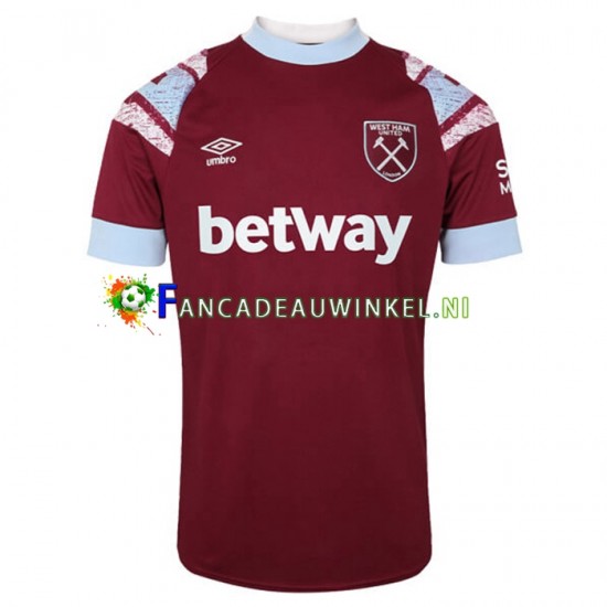 West Ham United Wedstrijdshirt met Korting Thuis Heren 2022-23 Korte Mouw