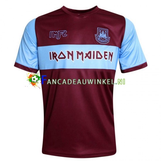 West Ham United Wedstrijdshirt met Korting Iron Maiden Thuis Heren Korte Mouw