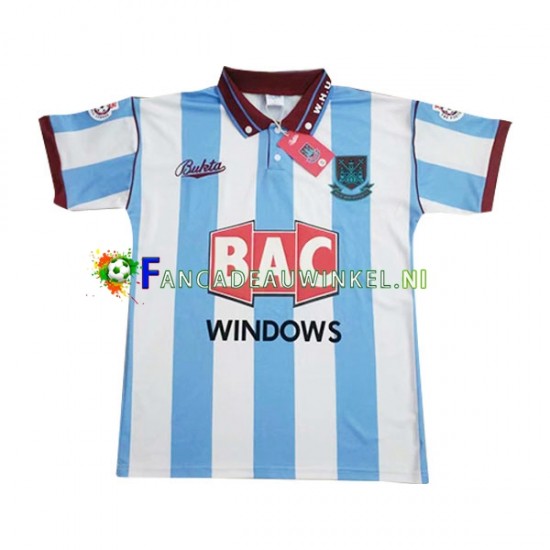 West Ham United Wedstrijdshirt met Korting Retro Uit Heren 1991-1992 Korte Mouw