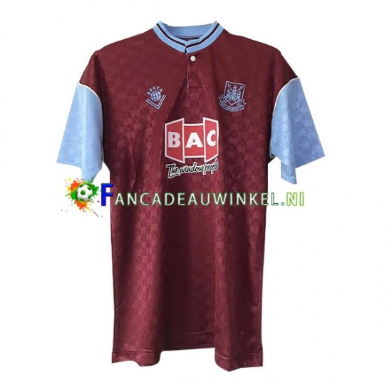 West Ham United Wedstrijdshirt met Korting Retro Thuis Heren 1989-1990 Korte Mouw