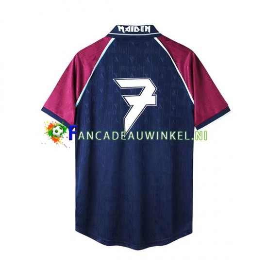 West Ham United Wedstrijdshirt met Korting Iron Maiden Retro Thuis Heren 1999 Korte Mouw