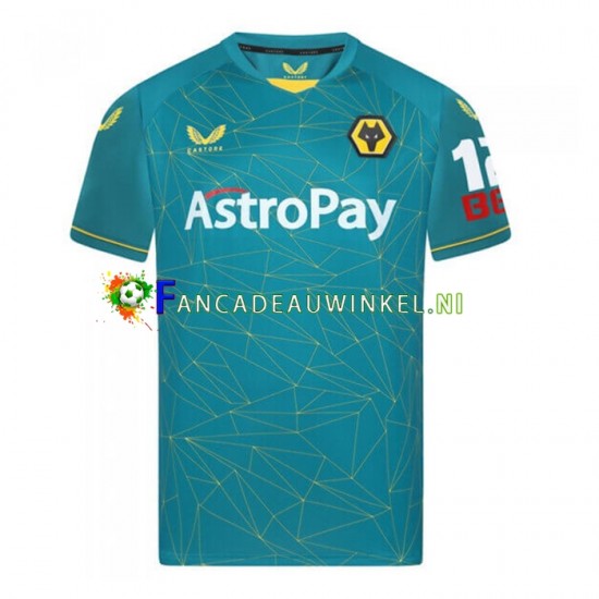 Wolverhampton Wanderers Wedstrijdshirt met Korting Uit Heren 2022-23 Korte Mouw