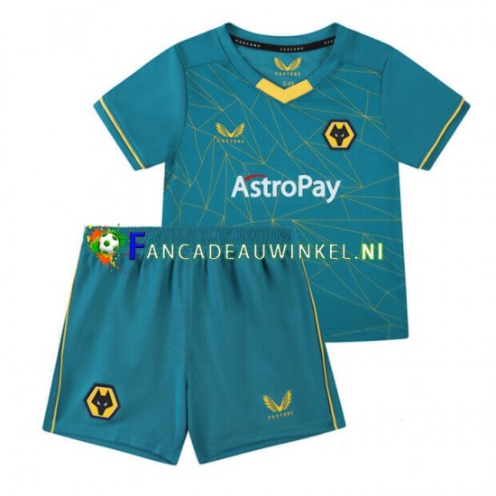 Wolverhampton Wanderers Wedstrijdshirt met Korting Uit Kind 2022-23 Korte Mouw