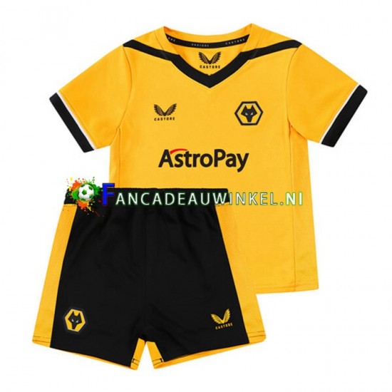 Wolverhampton Wanderers Wedstrijdshirt met Korting Thuis Kind 2022-23 Korte Mouw